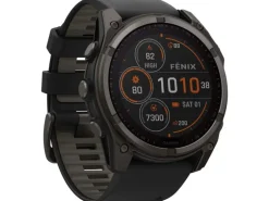 GARMIN Sportuhr Fenix 8 Solar Sapphire, 51 mm Schwarz