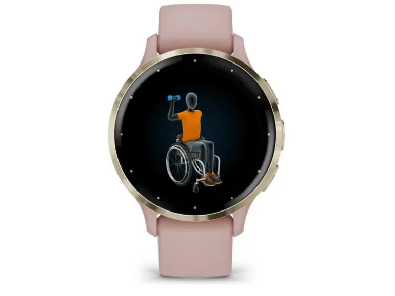 GARMIN Sportuhr Venu 3S Dust Rose / Softgold