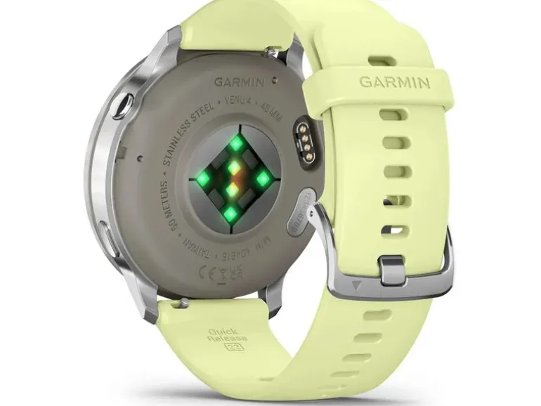 GARMIN Venu 4 45 mm, Edelstahl und faserverstärktes Polymer, Gelb
