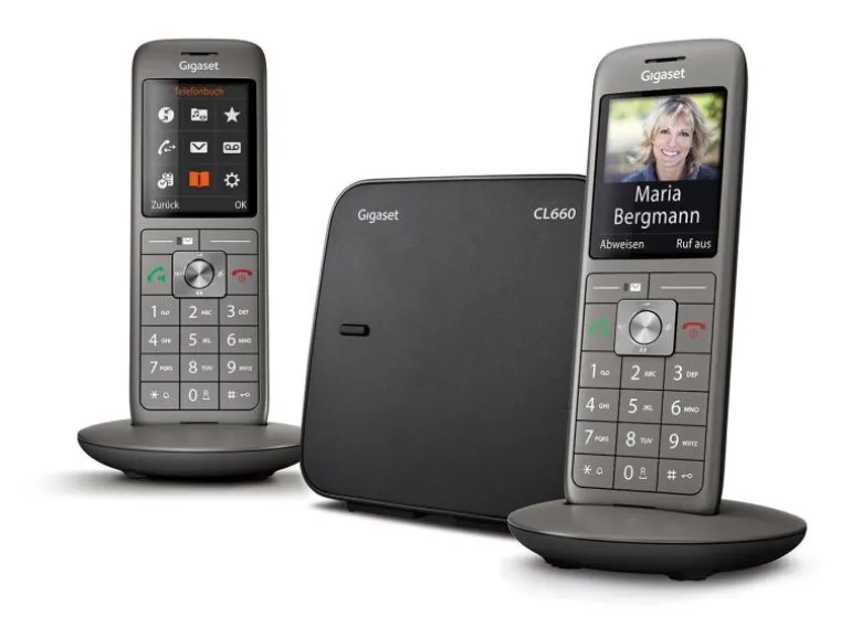 Gigaset Schnurlostelefon CL660 Duo Silber