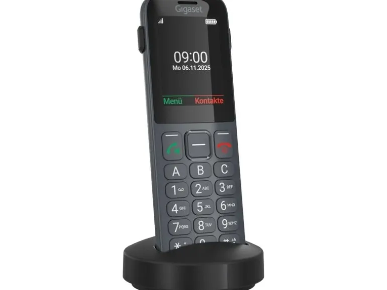 Gigaset Schnurlostelefon Comfort 600 SIM Schwarz/Grau
