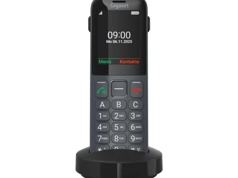 Gigaset Schnurlostelefon Comfort 600 SIM Schwarz/Grau