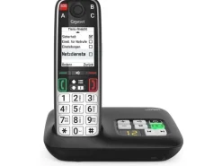 Gigaset Schnurlostelefon EASY 500A Schwarz mit Anrufbeantworter
