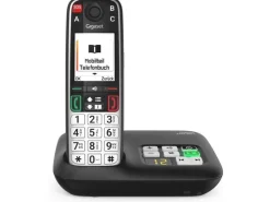 Gigaset Schnurlostelefon EASY 500A Schwarz mit Anrufbeantworter