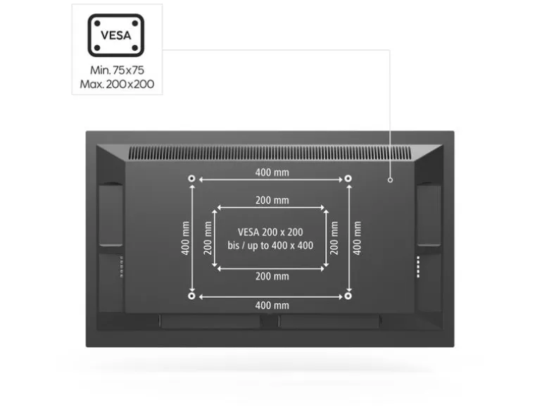 Hama Technics AG TV-Deckenhalterung bis 117 cm (46") Schwarz