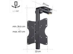 Hama Technics AG TV-Deckenhalterung bis 117 cm (46