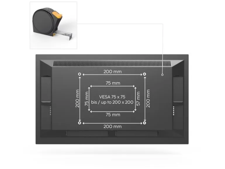 Hama Technics AG TV-Wandhalterung 48" Schwarz