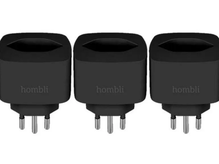 hombli Smart Socket CH, Schwarz, 3er-Set