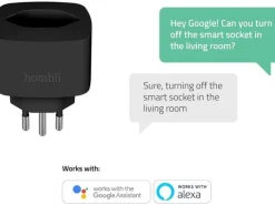 hombli Smart Socket CH, Schwarz, 3er-Set