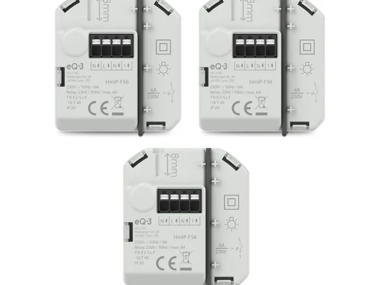 Homematic IP IP Schaltaktor (6 A) Kit 3 Stk.