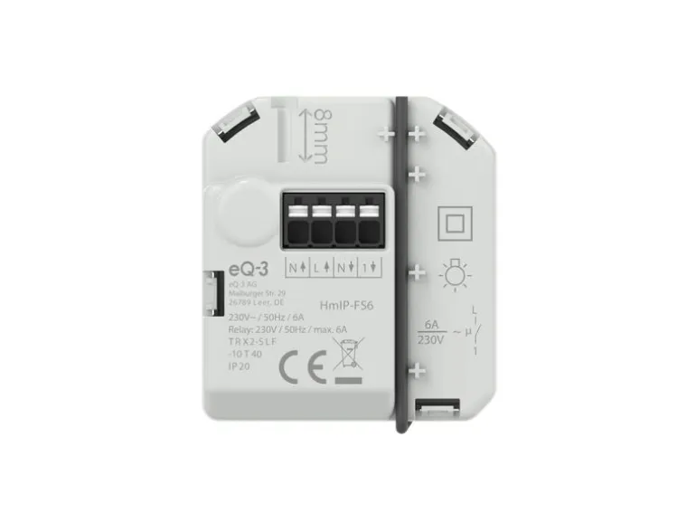 Homematic IP Schaltaktor (6 A) - Unterputz HmIP-FS6