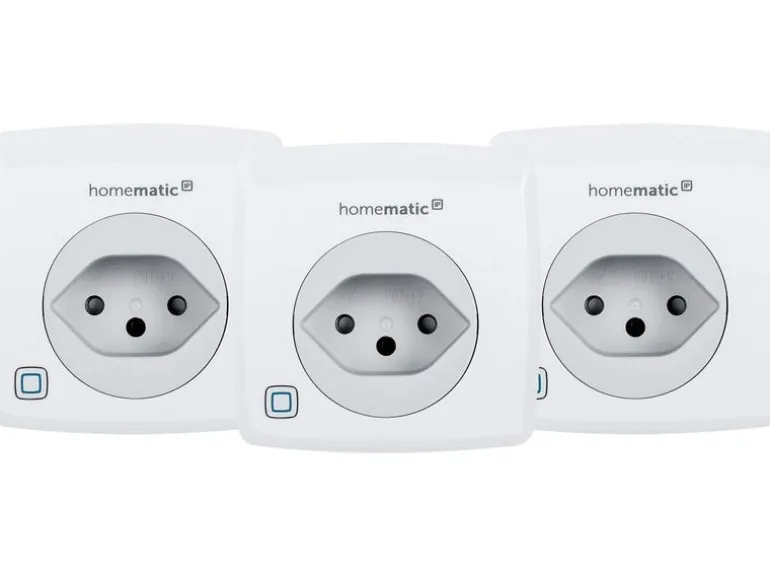 Homematic IP 3 x Schalt Messsteckdose CH