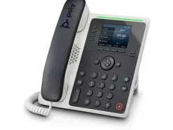 HP Tischtelefon Poly Edge E220 Schwarz/Weiss