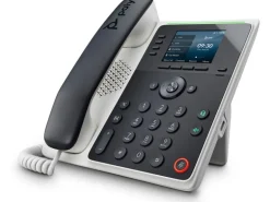 HP Tischtelefon Poly Edge E220 Schwarz/Weiss