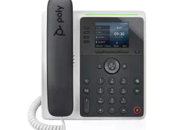 HP Tischtelefon Poly Edge E220 Schwarz/Weiss