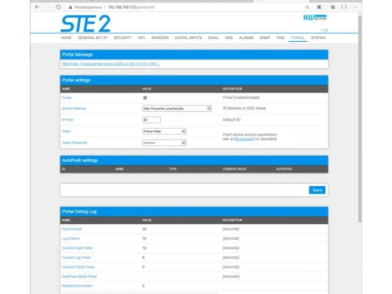 HWgroup Temperatur-Sensor SNMP, WLAN, PoE HWg-STE2-R2-Kit