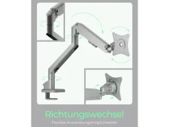 ICY BOX Tischhalterung bis 9 kg – Silber