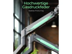 ICY BOX Tischhalterung bis 9 kg – Silber