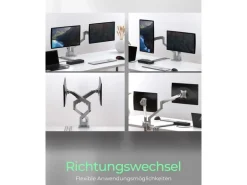 ICY BOX Tischhalterung bis 9 kg – Silber