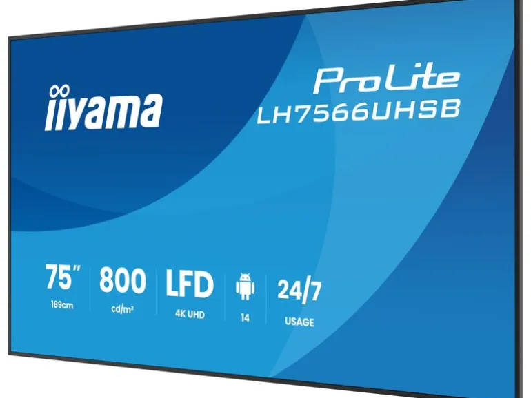 iiyama Public Display ProLite LH7566UHSB-B1AG 75 "