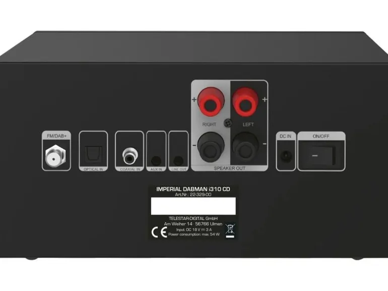 Imperial Micro-HiFi Anlage Dabman i310 CD Schwarz