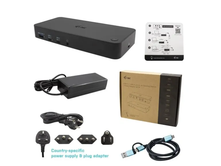 i-tec Dockingstation USB-A/USB-C/Thunderbolt 3 Triple 4K PD 100W