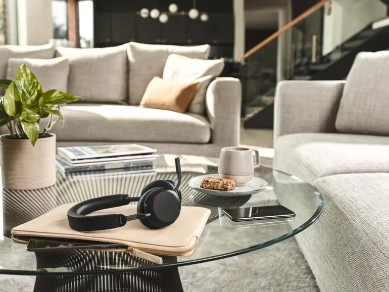 Jabra Headset Evolve2 75 Duo MS Schwarz, USB-C, inkl. Ladestation