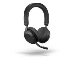 Jabra Headset Evolve2 75 Duo MS Schwarz, USB-C, inkl. Ladestation