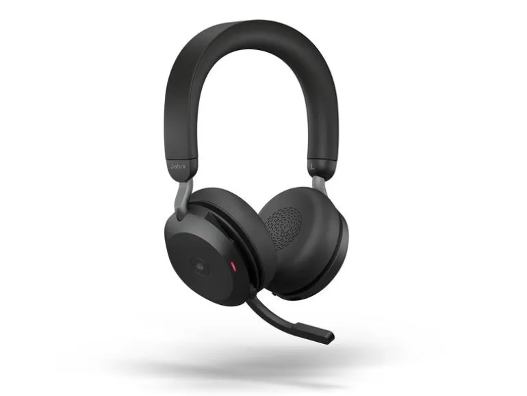 Jabra Headset Evolve2 75 Duo MS Schwarz, USB-C, inkl. Ladestation