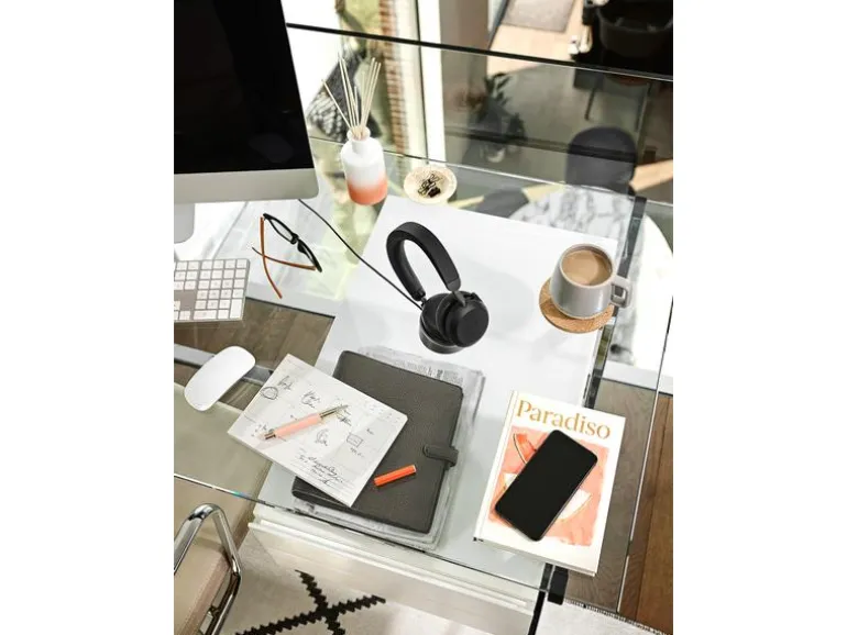 Jabra Headset Evolve2 75 Duo MS Schwarz, USB-C, inkl. Ladestation