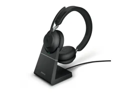 Jabra Headset Evolve2 65 Duo MS Schwarz, USB-C, inkl. Ladestation