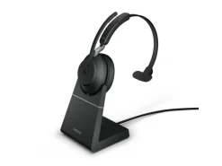 Jabra Headset Evolve2 65 Mono MS Schwarz, USB-A, inkl. Ladestation