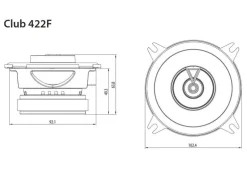 JBL 2-Weg Lautsprecher Paar Club 422F