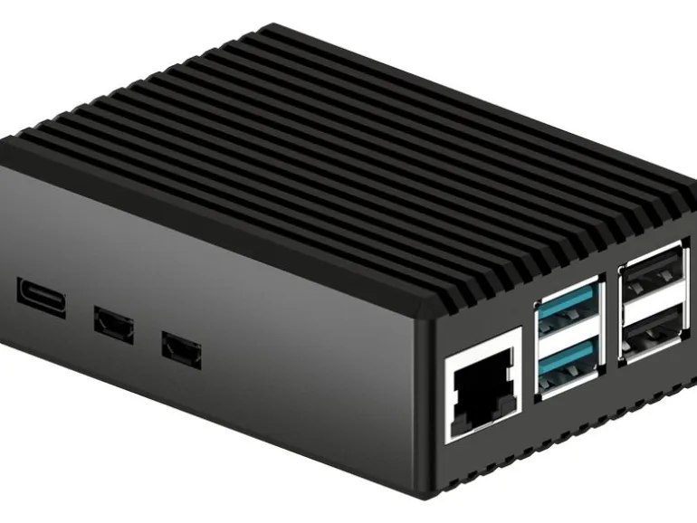 jOY-iT Gehäuse Aluminium Schwarz, für Raspberry Pi 5