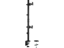 Kensington Vertikaler Dual Monitorarm bis 9 kg – Schwarz