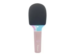 Kidywolf Mikrofon Bluetooth mit Licht rosa