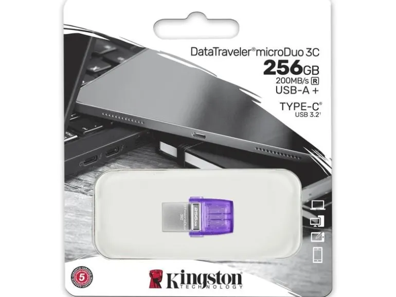 Kingston USB-Stick DT MicroDuo 3C 256 GB
