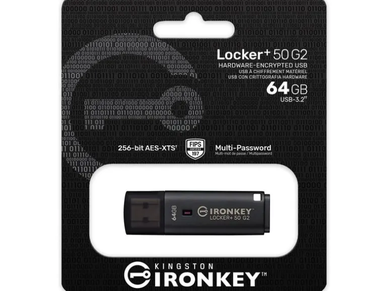 Kingston USB-Stick IronKey Locker+ 50 G2 64 GB
