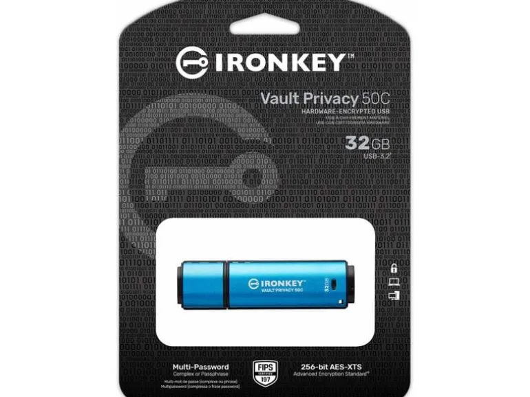 Kingston USB-Stick IronKey Vault Privacy 50C 32 GB