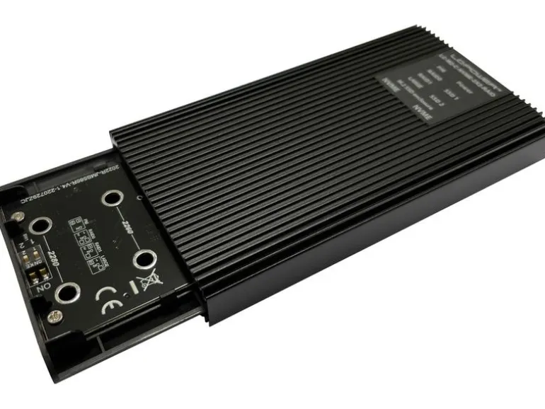 LC-Power Externes Gehäuse LC-M2-C-NVME-2X2-RAID M.2/U.2 SSD