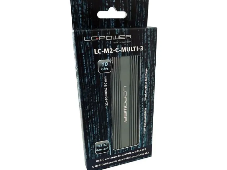 LC-Power Externes Gehäuse LC-M2-C-MULTI-3 M.2
