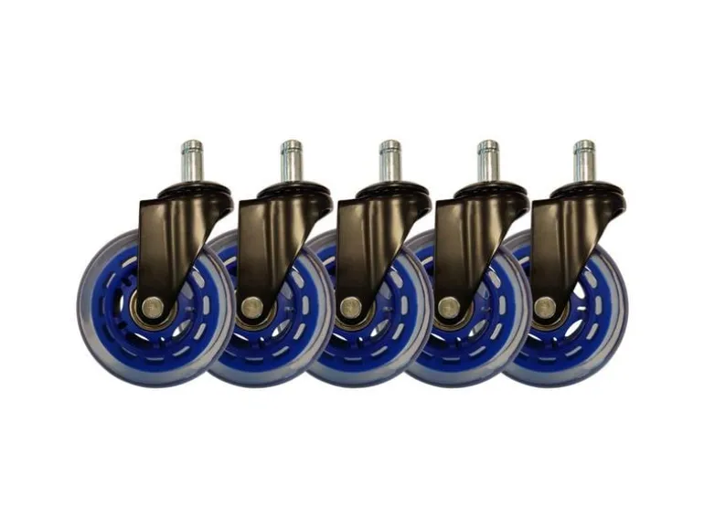 LC-Power Gaming Stuhlrollen 5er Set Dunkelblau