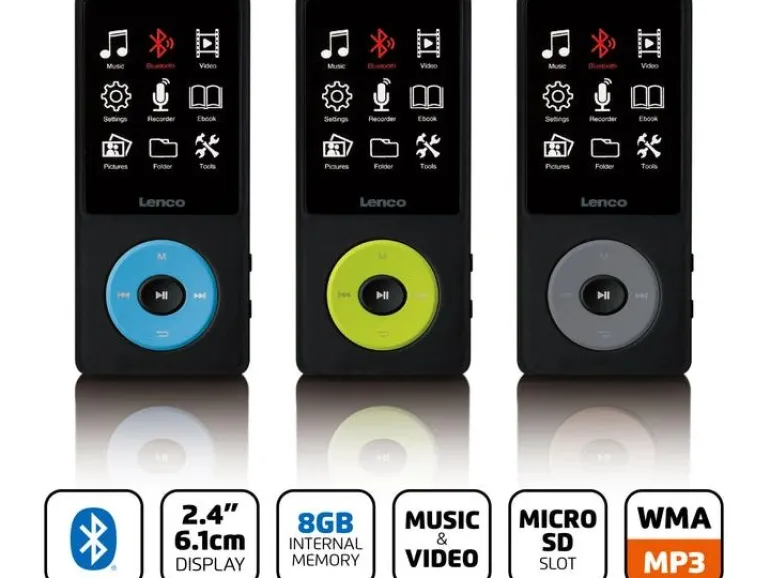 Lenco MP3 Player Xemio-860 Blau; Schwarz