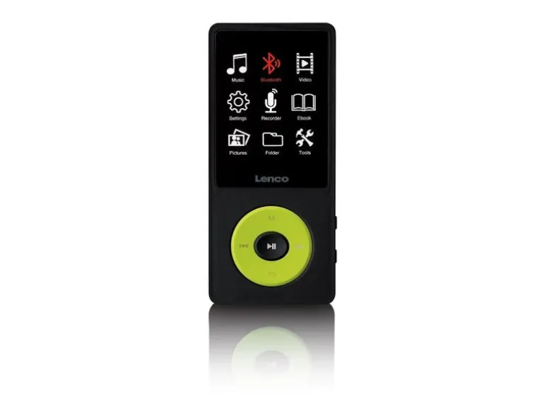 Lenco MP3 Player Xemio-860 Neongrün; Schwarz