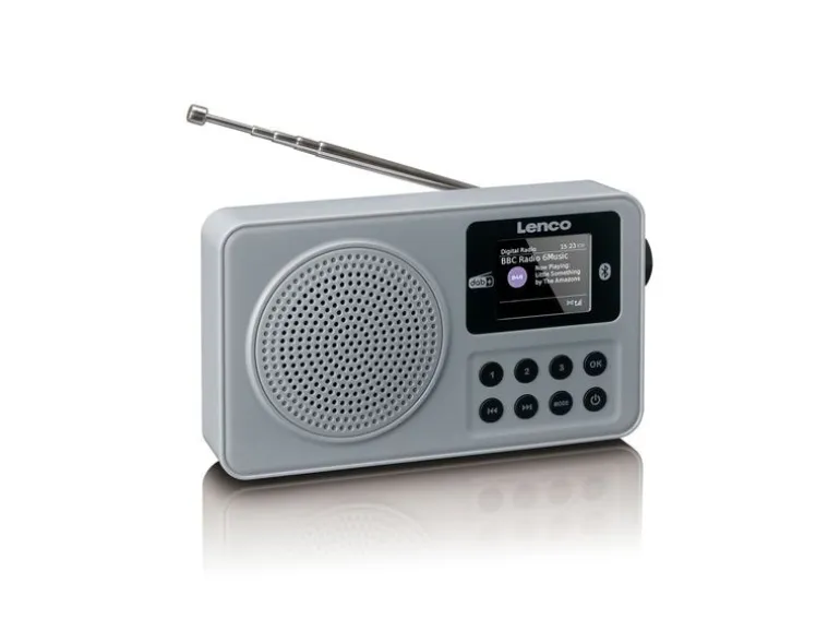 Lenco PDR-034 Kompakt Kunststoff Grau
