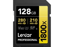 Lexar SDXC-Karte Professional 1800x Gold Series 128 GB