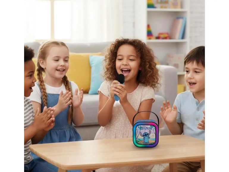 Lexibook Portable Karaoke Speaker DISNEY Stitch Blau