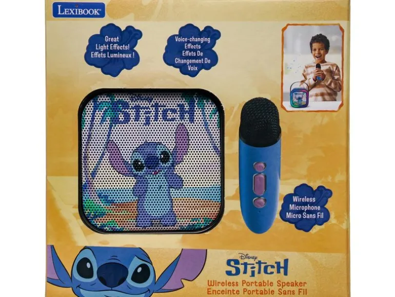 Lexibook Portable Karaoke Speaker DISNEY Stitch Blau