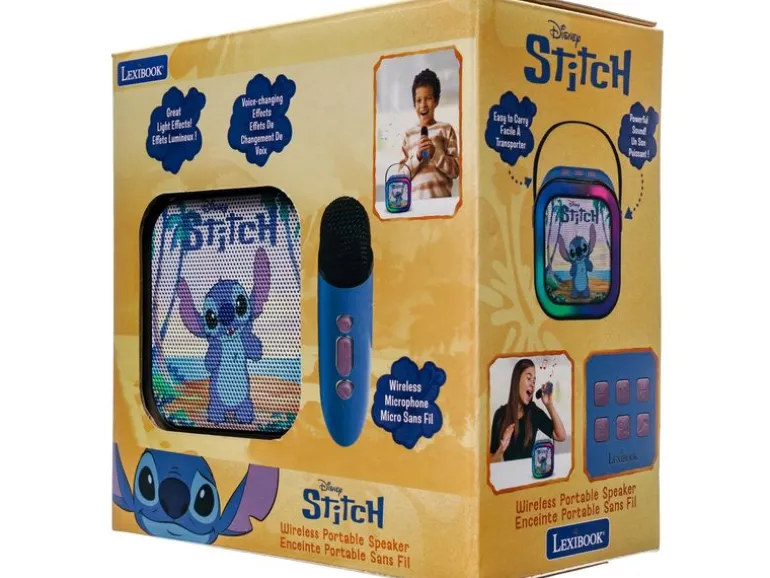 Lexibook Portable Karaoke Speaker DISNEY Stitch Blau