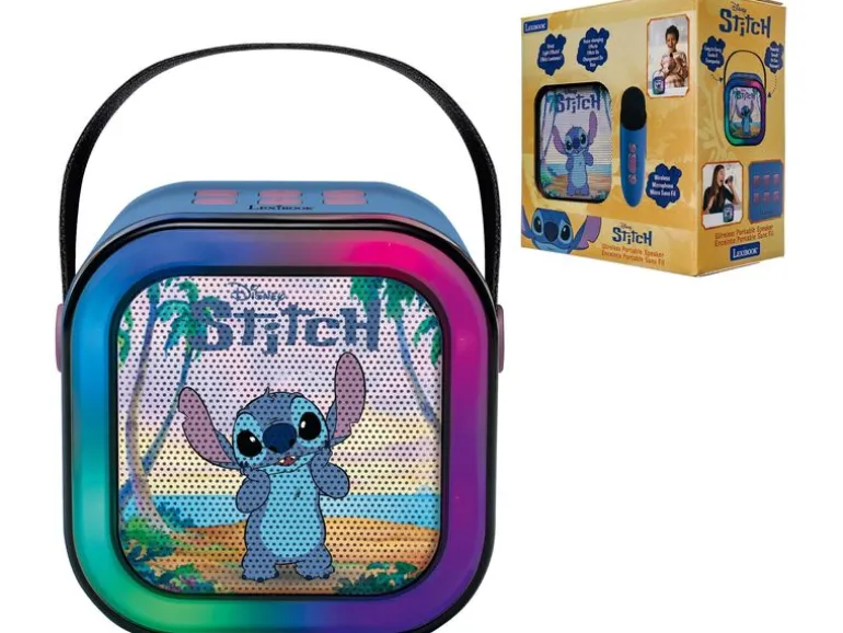 Lexibook Portable Karaoke Speaker DISNEY Stitch Blau